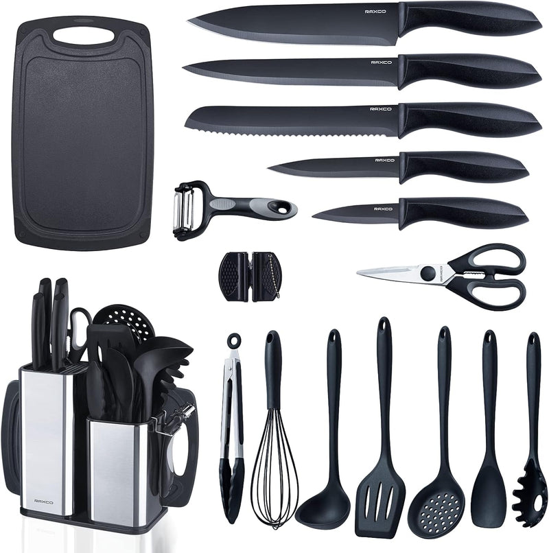 RAXCO Juego de utensilios de cocina, 18 piezas, utensilios de cocin...