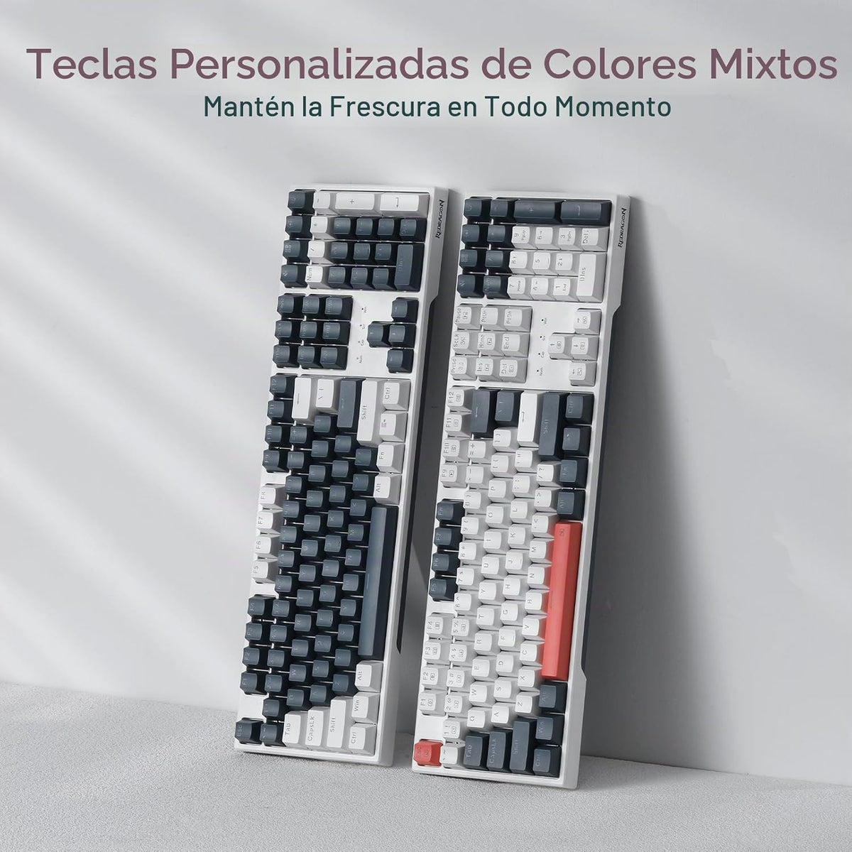 Redragon Teclado para juegos K668 RGB, teclado mecánico con cable d...