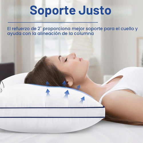 Almohadas Premium de Tamaño Estándar Paquete de 2, Almohadas de Cam...