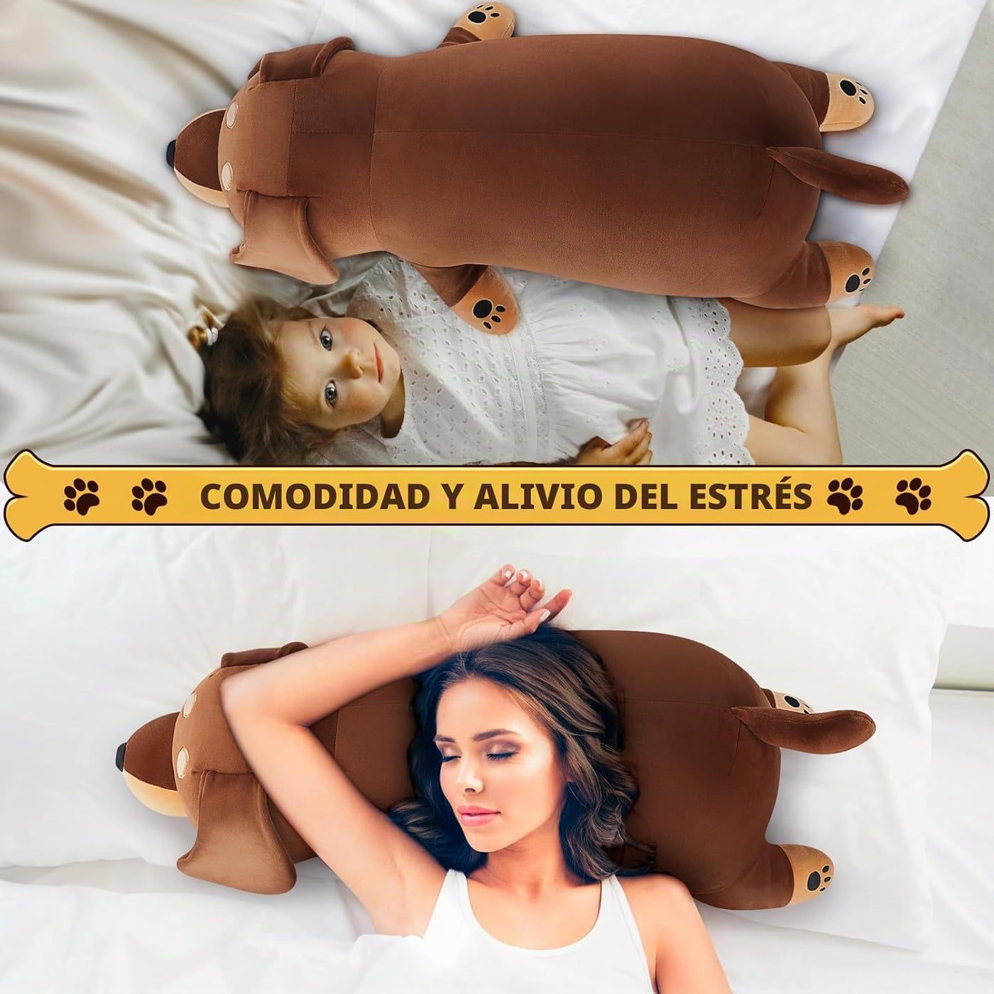 Peluche de Perro Salchicha Gigante de 30'' - Almohada de Pe...