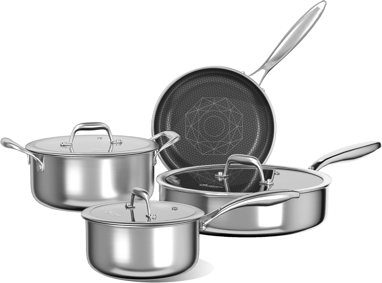 COOKER KING Juego de 7 piezas de utensilios de cocina de acero inox...