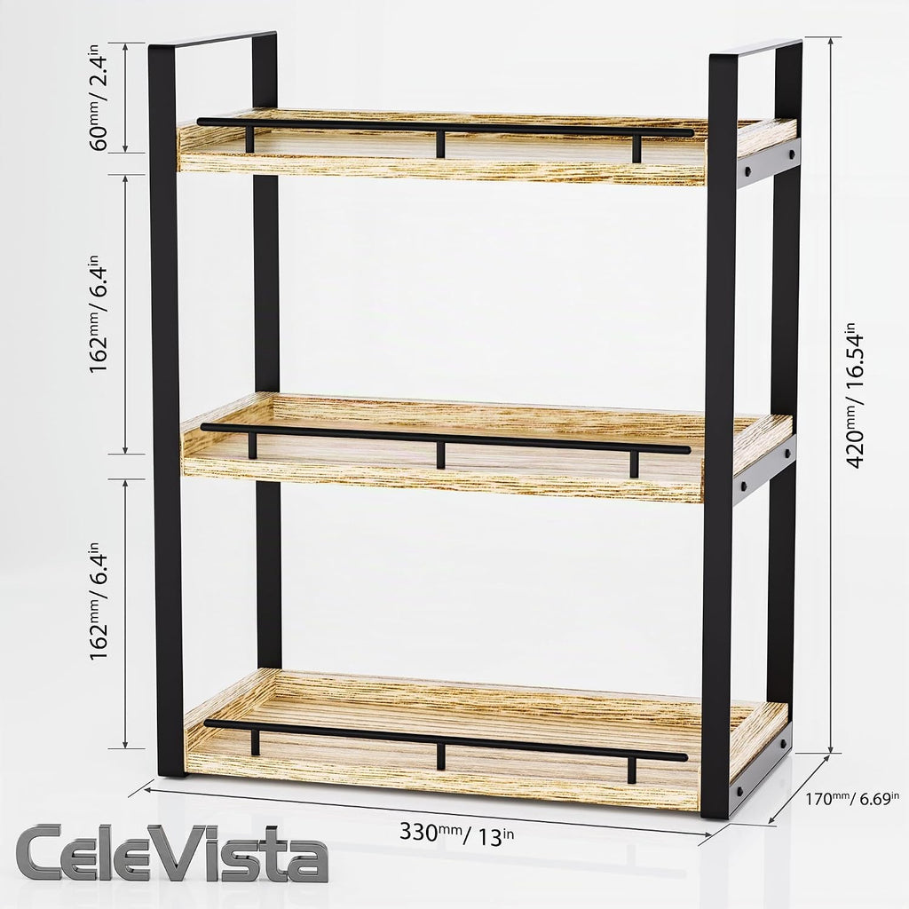 CeleVista Organizador de encimera de baño, estante de encimera de m...