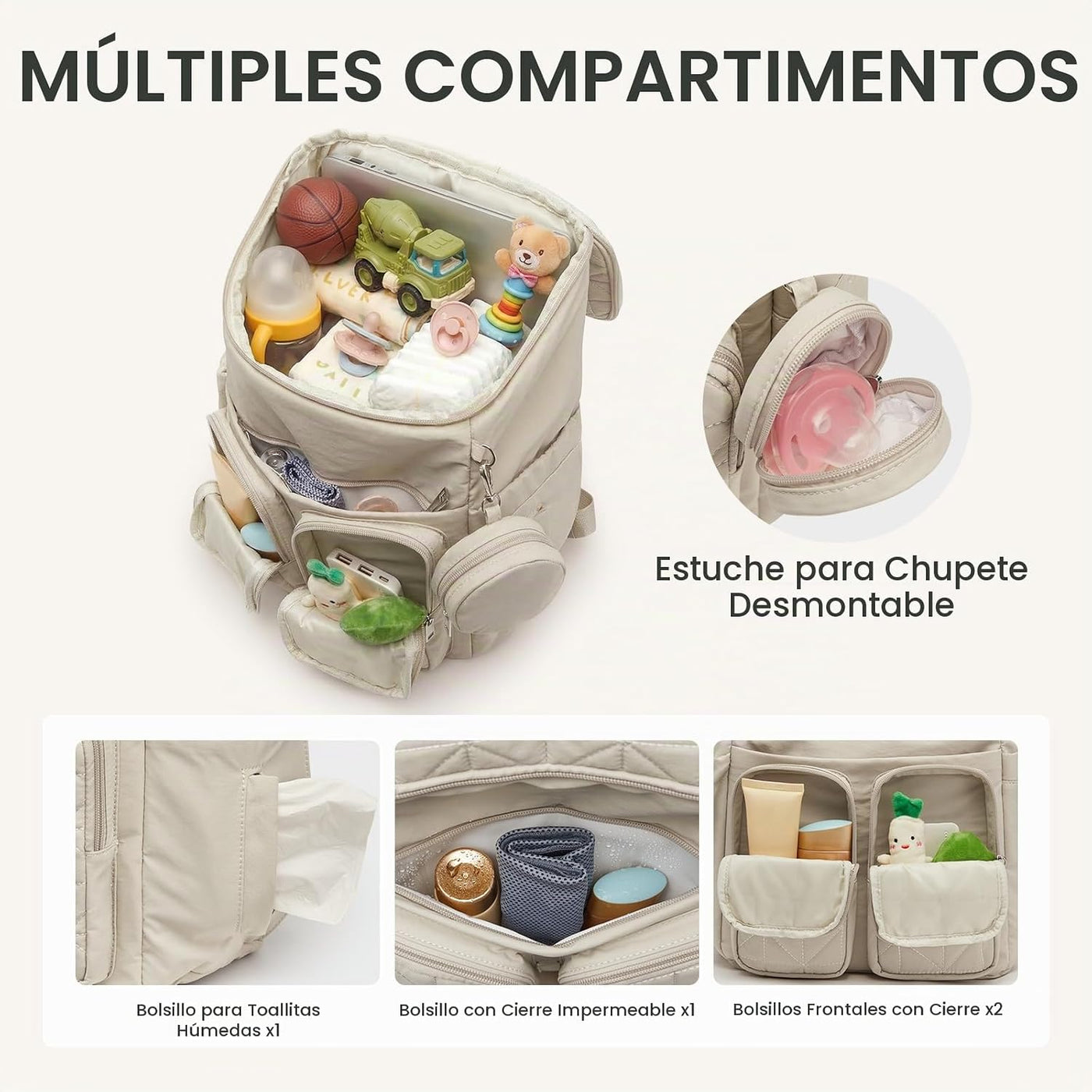 G4Free Mochila para pañales para mamás papás y mamás, bolsa de viaj...