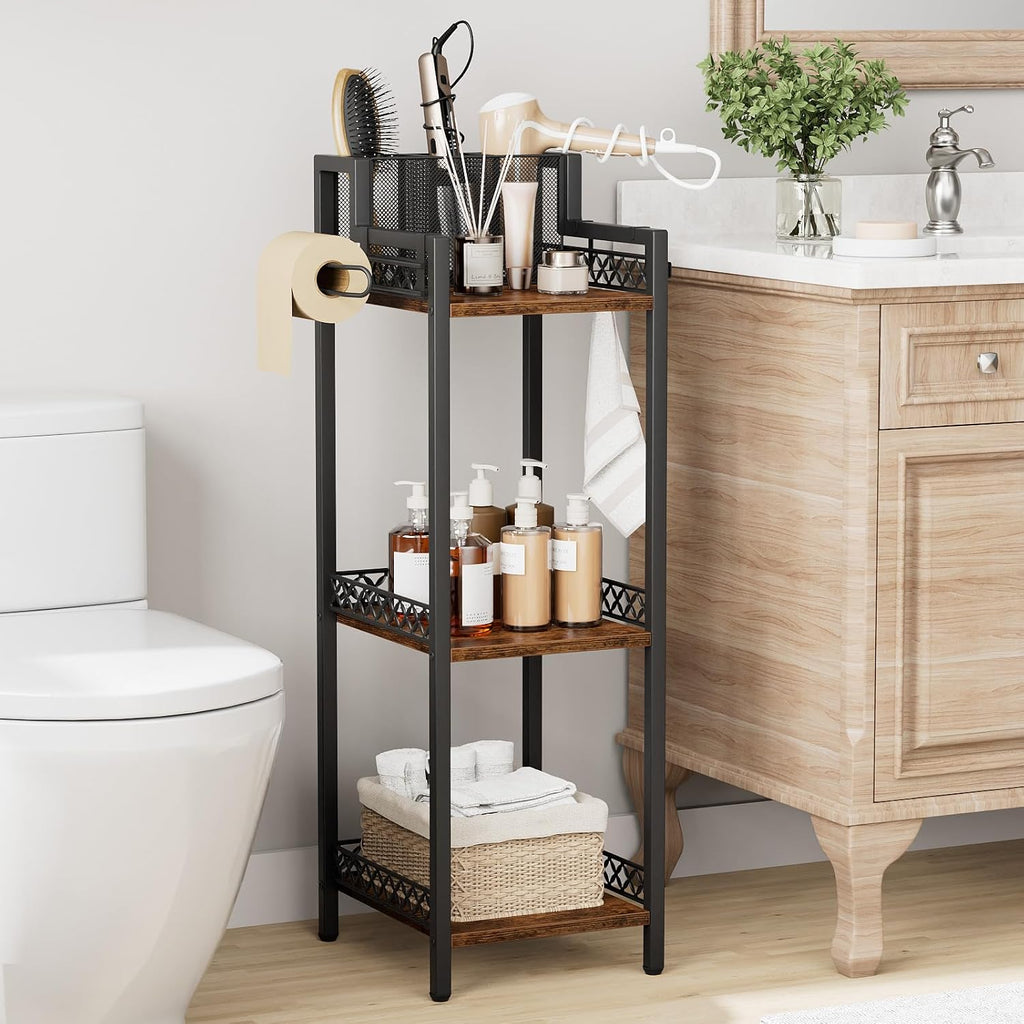 FURFUN Estante de almacenamiento y organizador de baño para secador...