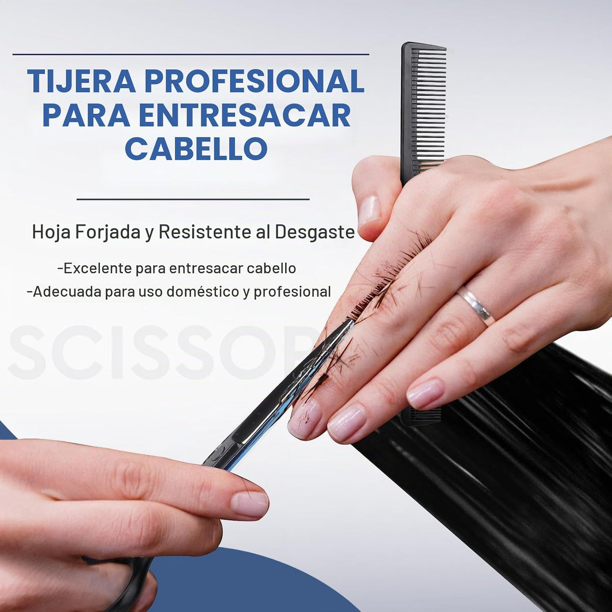JASON Kit de tijeras de corte de cabello, juego profesional de 10 t...