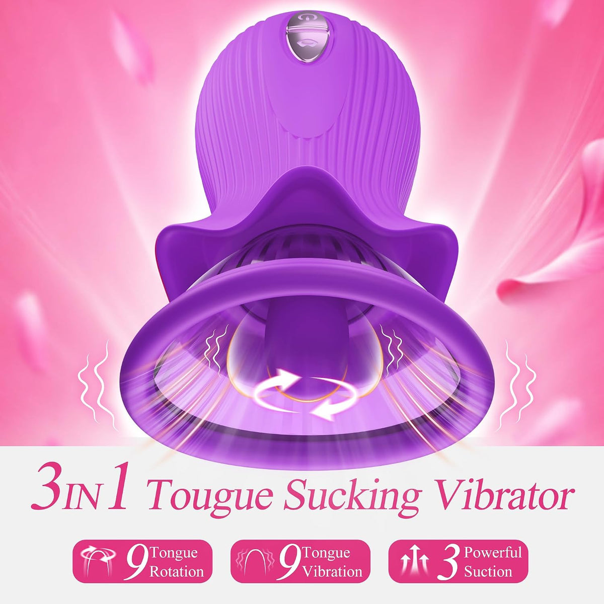Juguete vibrador de rosa para mujer, juguetes sexuales AI Sync con...