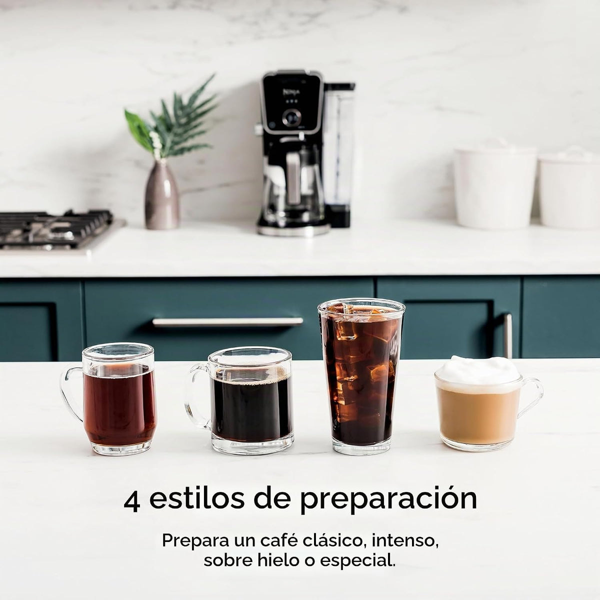 Ninja Cafetera de goteo con combo K Cup, sistema de café especial D...
