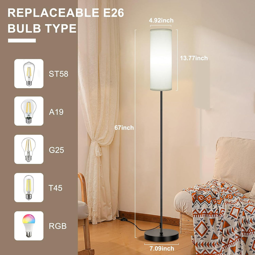 FRIDEKO HOME - Lámpara de pie, iluminación ambiental que cambia de...
