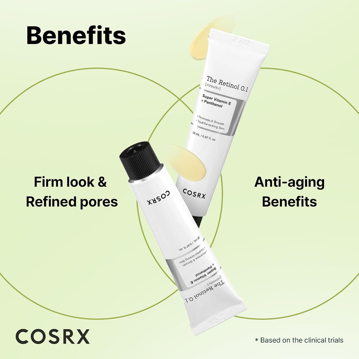 COSRX Retinol 0.1% Crema, Crema antienvejecimiento para ojos y cuel...