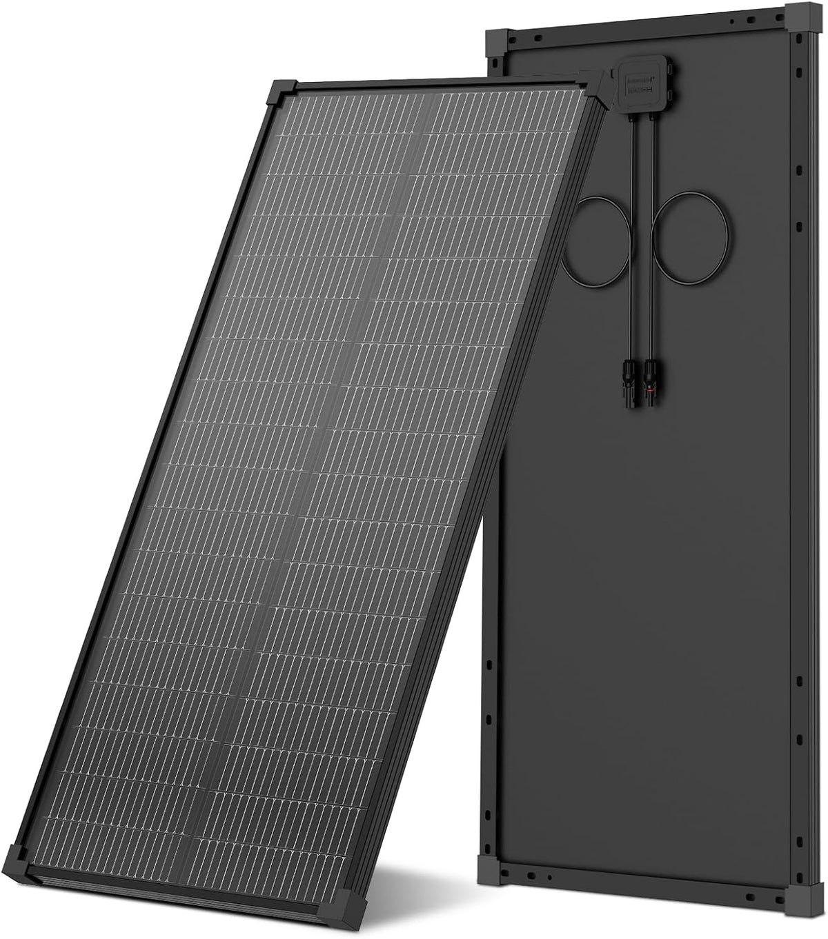 AeternaSol 100W 12V Mono Panel Solar Módulo PV Negro para Sistema F...