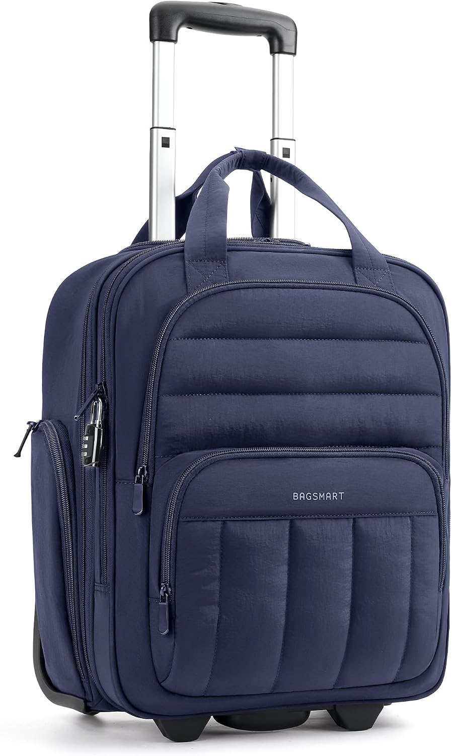 BAGSMART Equipaje de mano, maleta de viaje debajo del asiento de 16...