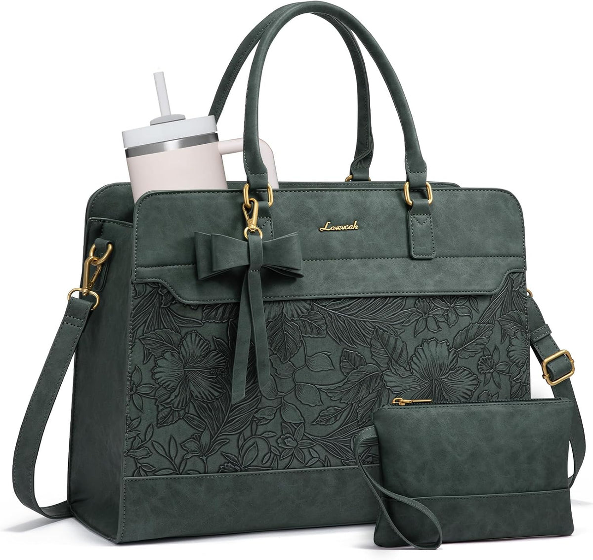 LOVEVOOK Bolso para laptop de mano para mujer, bolso de trabajo de...