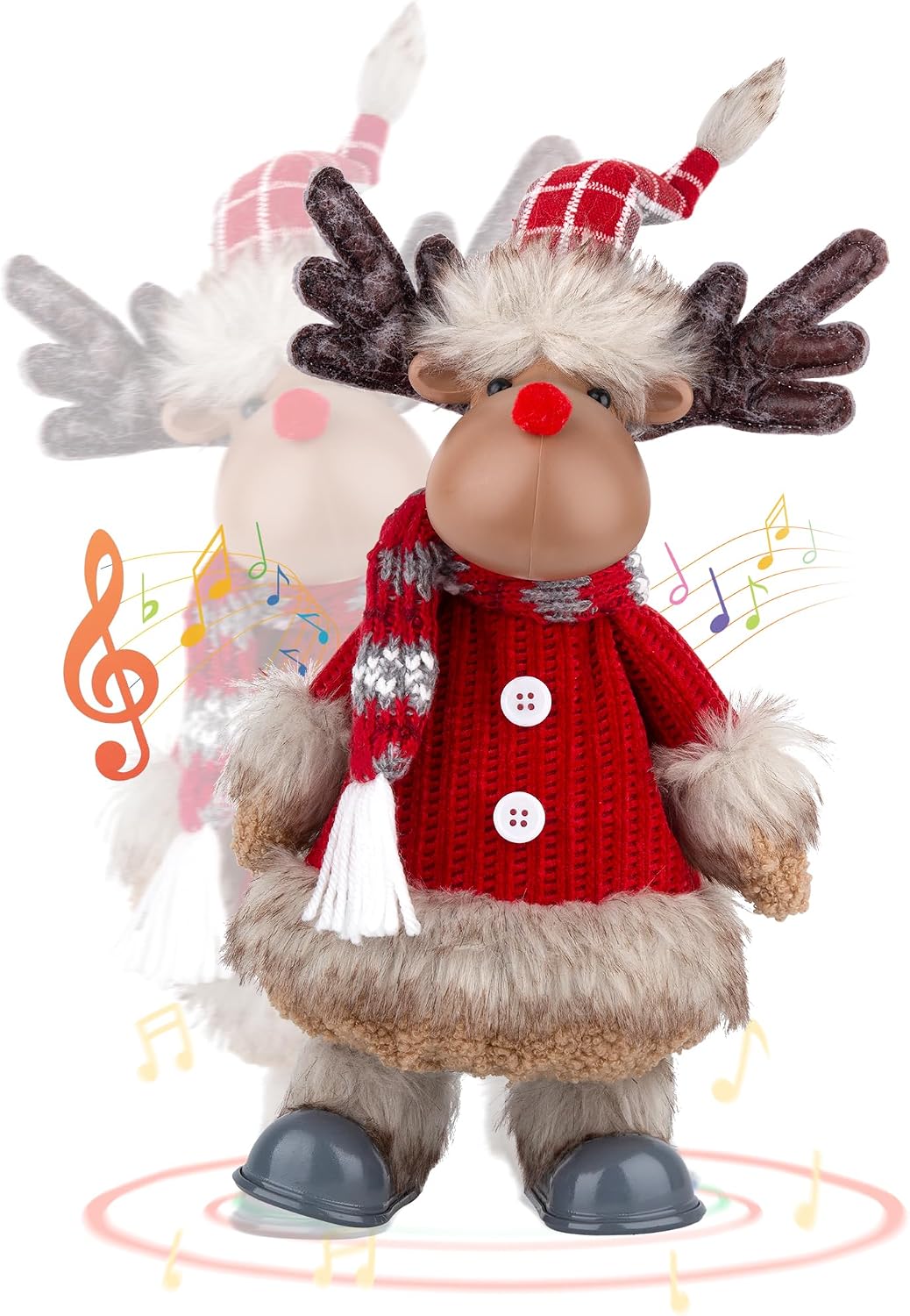 WeDoSoy - Reno Eléctrico con Canto, Baile, Animatrónico Navideño Mu...