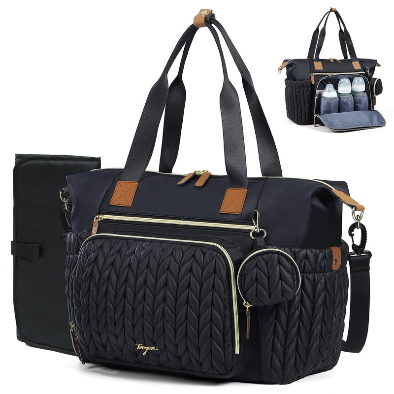 Tonyeee - Bolso para pañales, gran bolsa de pañales impermeable, bo...