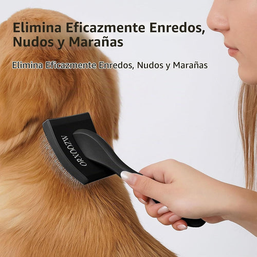 3 cepillos deslizantes para perros y peines de mascotas, cepillo pr...