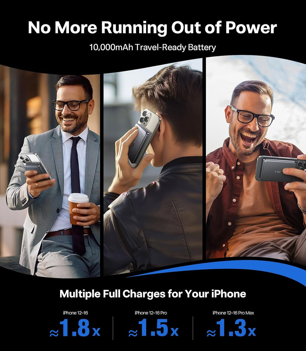 TORRAS MiniMag 25W Qi2.2 Cargador portátil magnético Power Bank, ca...