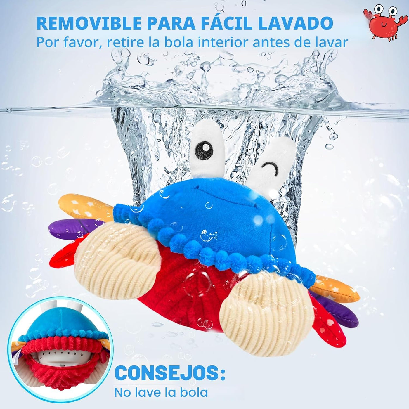Juguetes para bebés de 12 a 18 meses, juguete de peluche musical de...