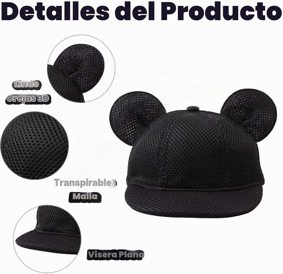 JANGANNSA Gorro de pato para bebé, sombrero de sol para niños, dise...