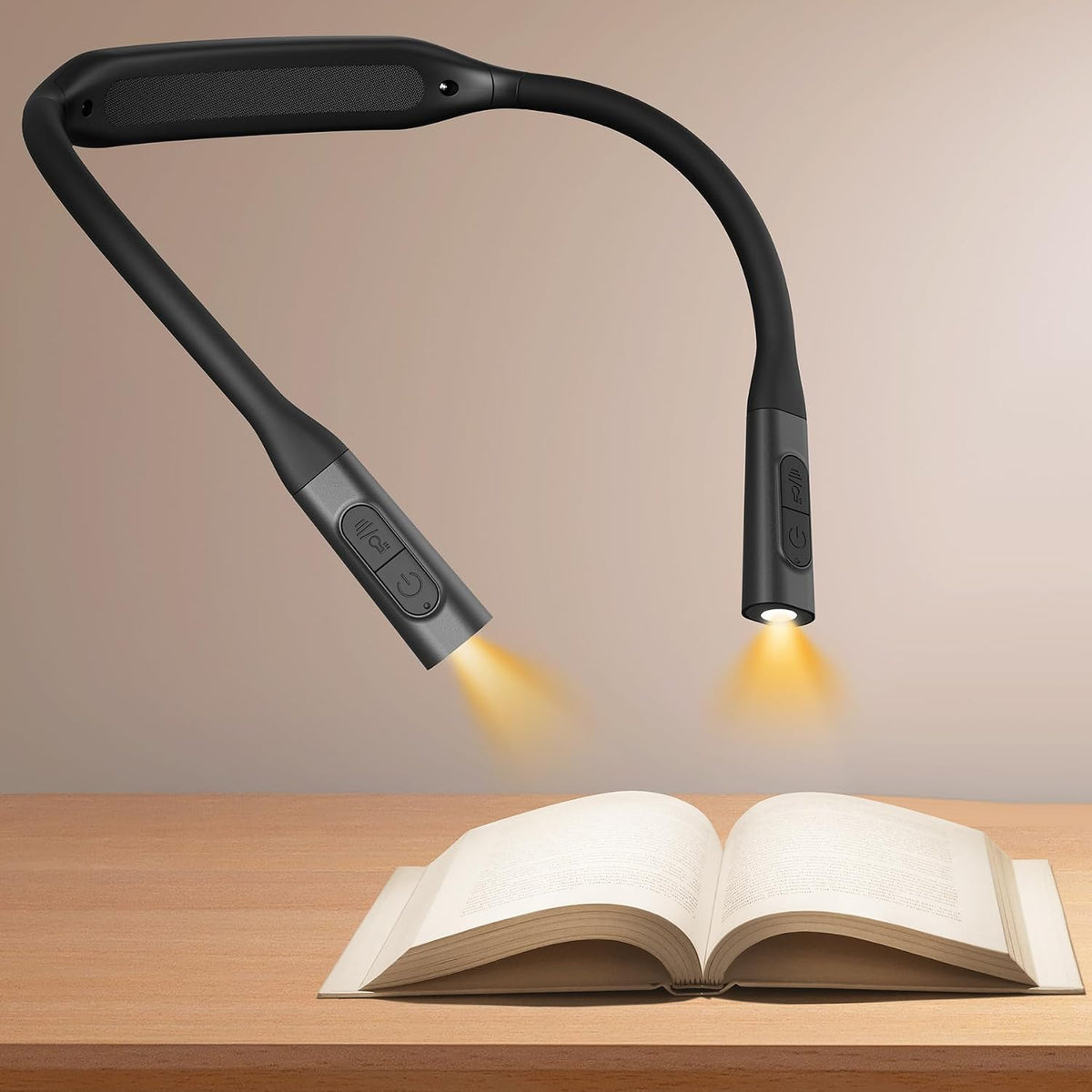 Glocusent 1 paquete de luz de libro 1 paquete de luz ergonómica par...