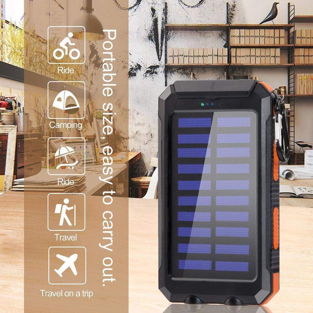 YELOMIN Banco de energía solar de 38800 mAh, cargador portátil USB-...