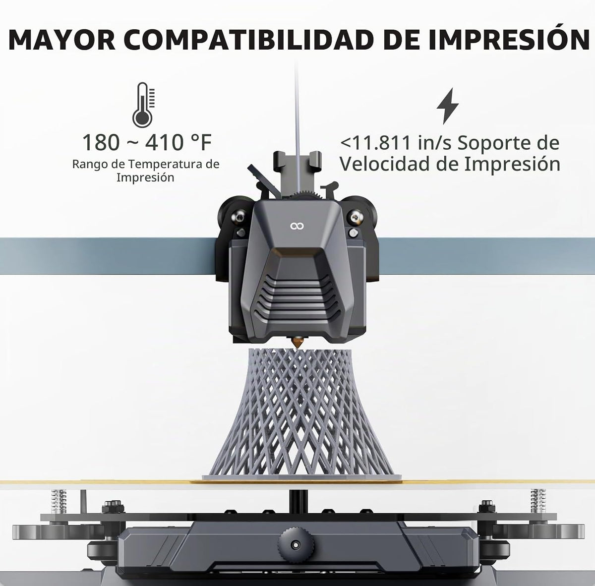 ELEGOO PLA PRO Filamento 1.75mm Verde 1KG, velocidad de impresión d...