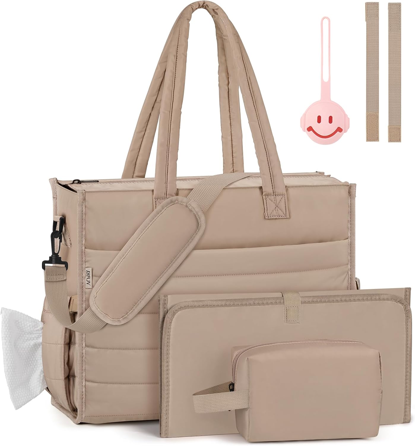 IBFUN Bolso de Pañales para Bebé - Bolso Grande para Bebé 4Pcs con...