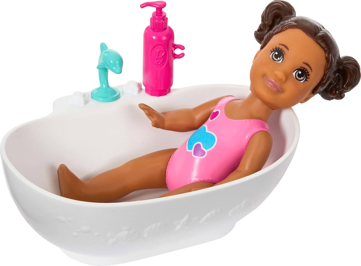 Barbie Skipper Babysitters Inc. Juego con muñecas y bañera | Muñeca...