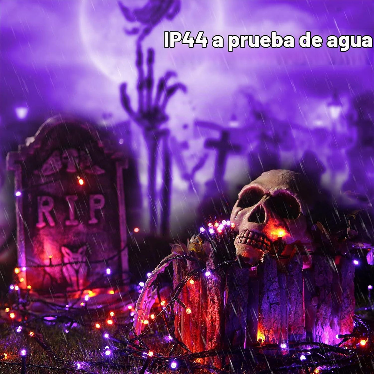 Brizled Luces de Halloween al aire libre, 262.46FT 800 LED Mini luz...