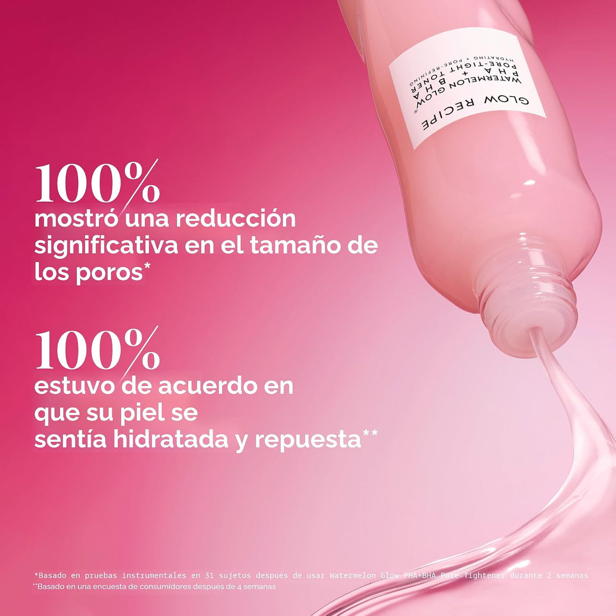 Glow Recipe PHA + BHA Tónico facial, tónico exfoliante coreano para...