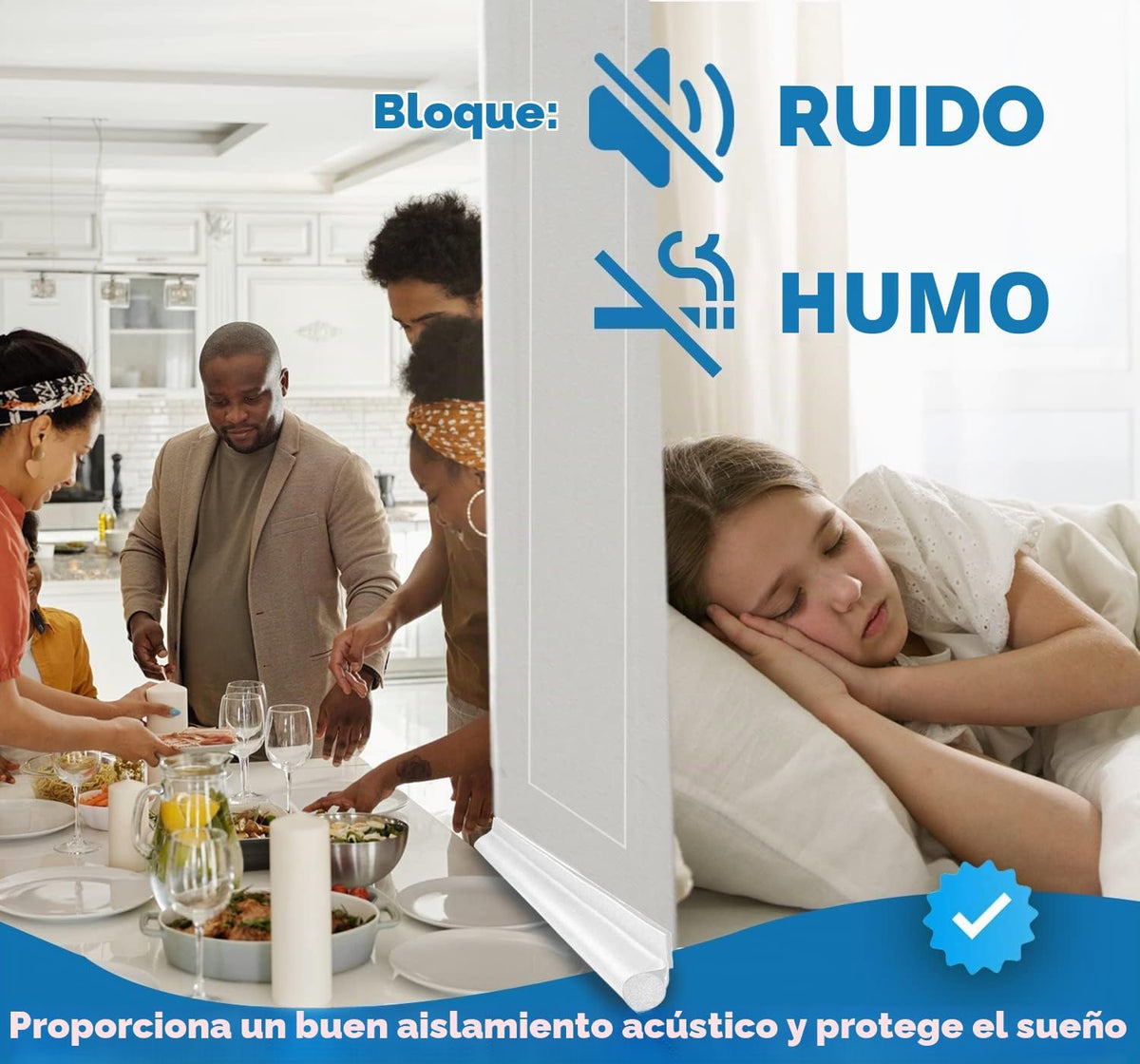MAXTID Tapón de puerta de 32 pulgadas fácil de instalar, sello de p...
