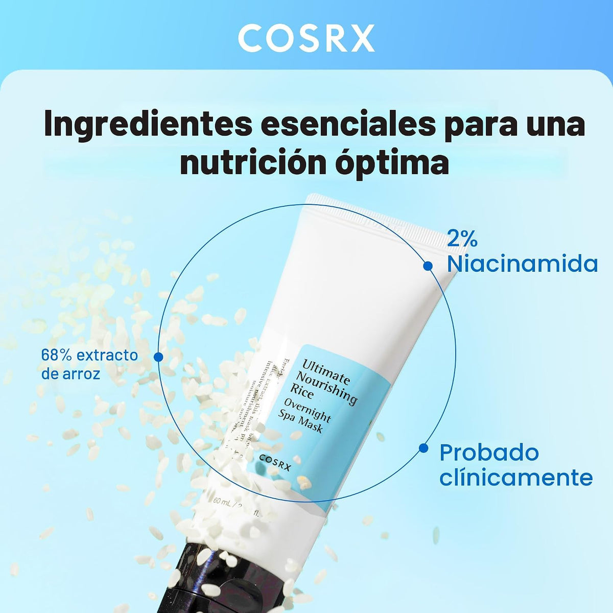 [Cosrx], última mascara nutritiva de noce de arroz, spa, 2.1 oz | P...
