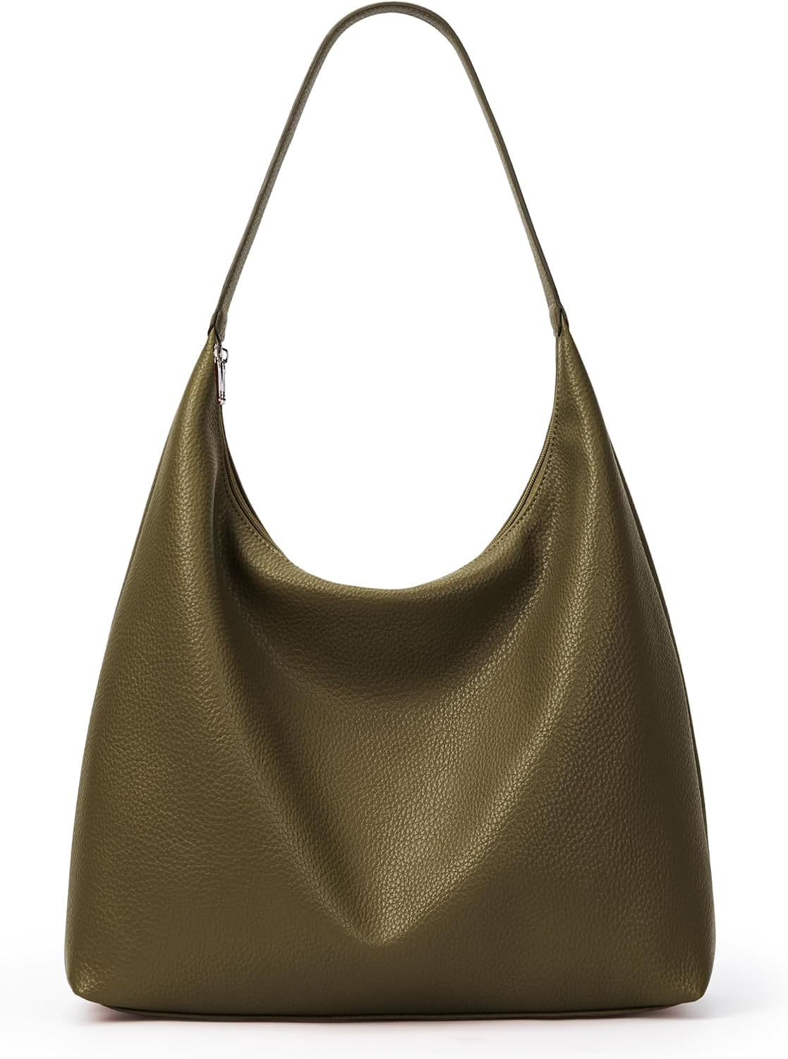 KALIDI Bolso de Mano Casual de Cuero Vegano Bolso Hobo con Cremalle...