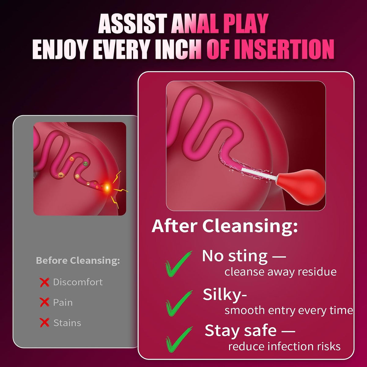 Kit de entrenamiento anal de 5 piezas, juguetes anales con 10 modos...