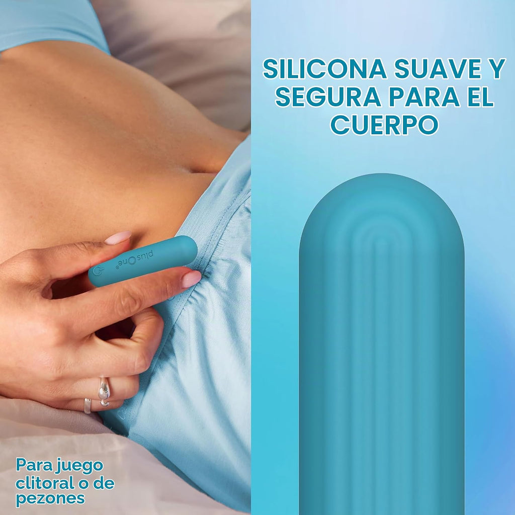plusOne Vibrador bala para mujer, mini vibrador, silicona segura pa...