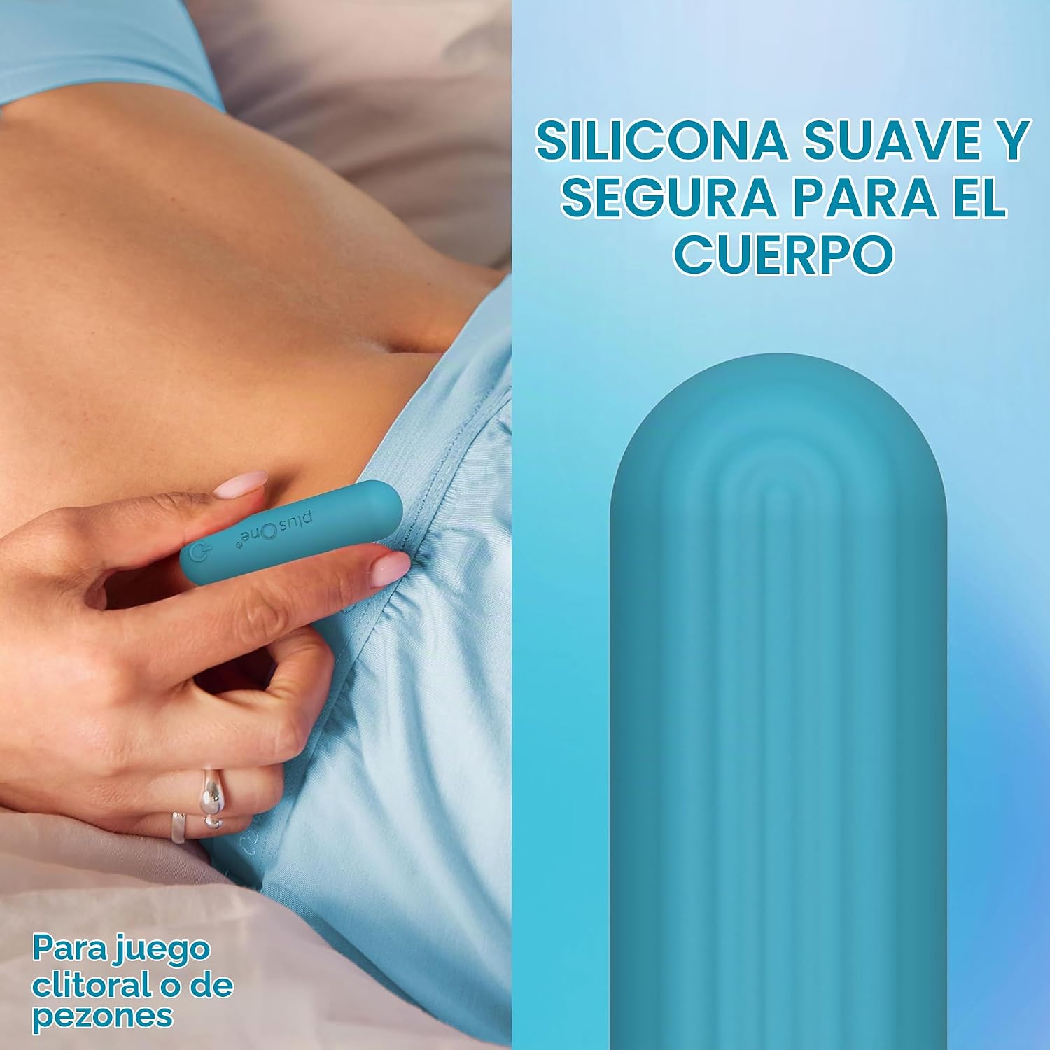 plusOne Vibrador bala para mujer, mini vibrador, silicona segura pa...