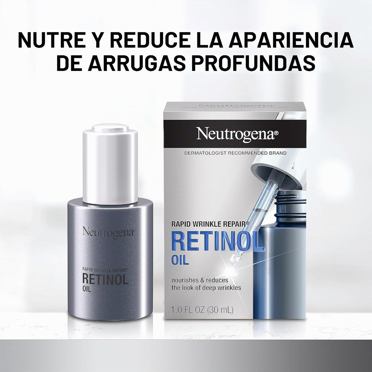 Neutrogena Aceite facial de retinol de reparación rápida de arrugas...