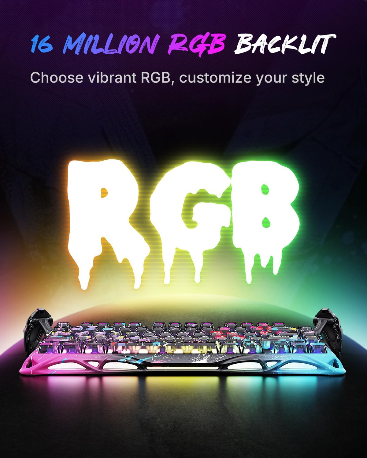 GravaStar Mercury V75 PRO Teclado para juegos con efecto Hall, tecl...