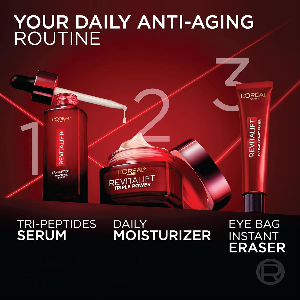 L'Oreal Paris Revitalift Triple Power Crema facial, 2.55 oz | Hidra...