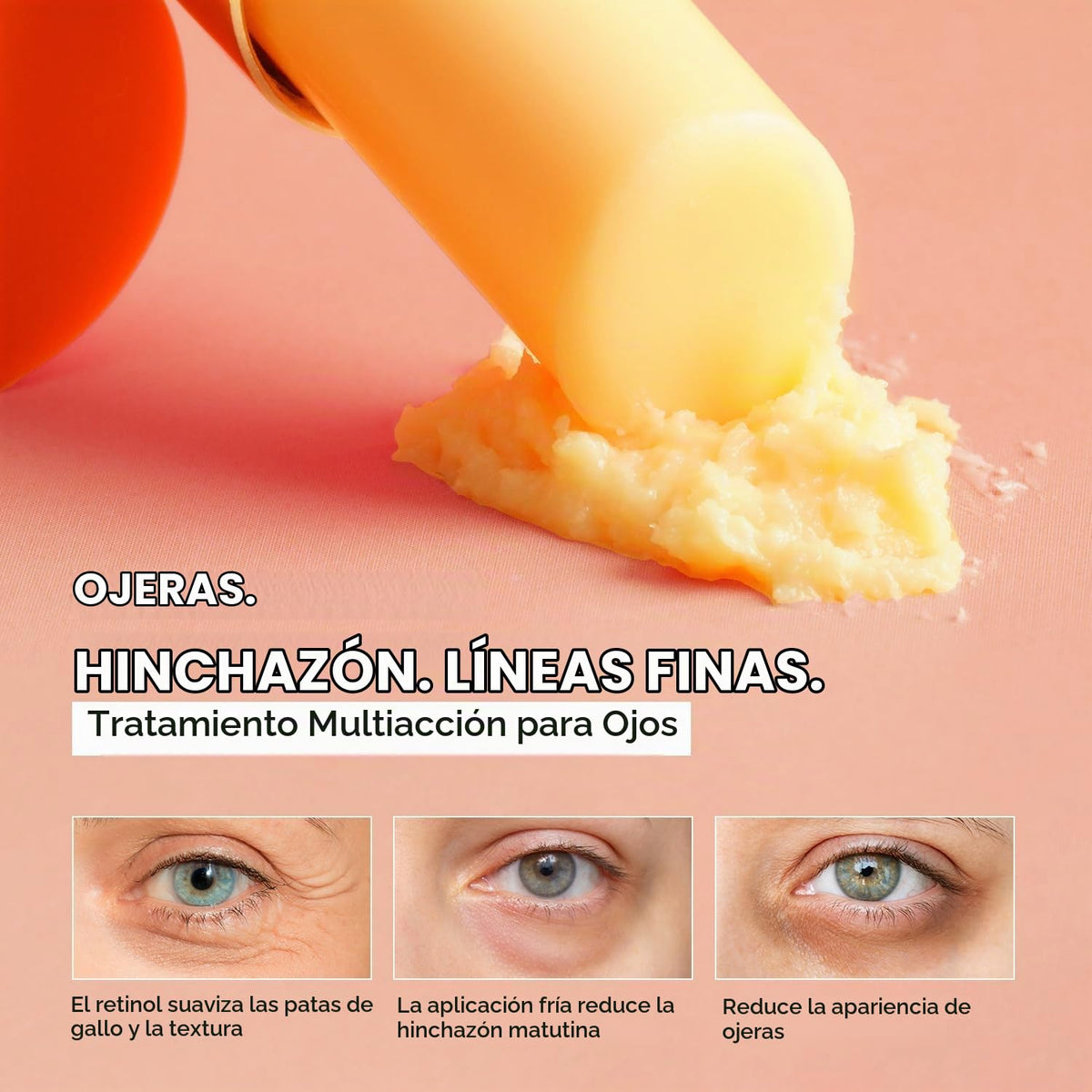 VELAMO ADVANCED Crema de ojos con cafeína y retinol Eye Stick Duo:...