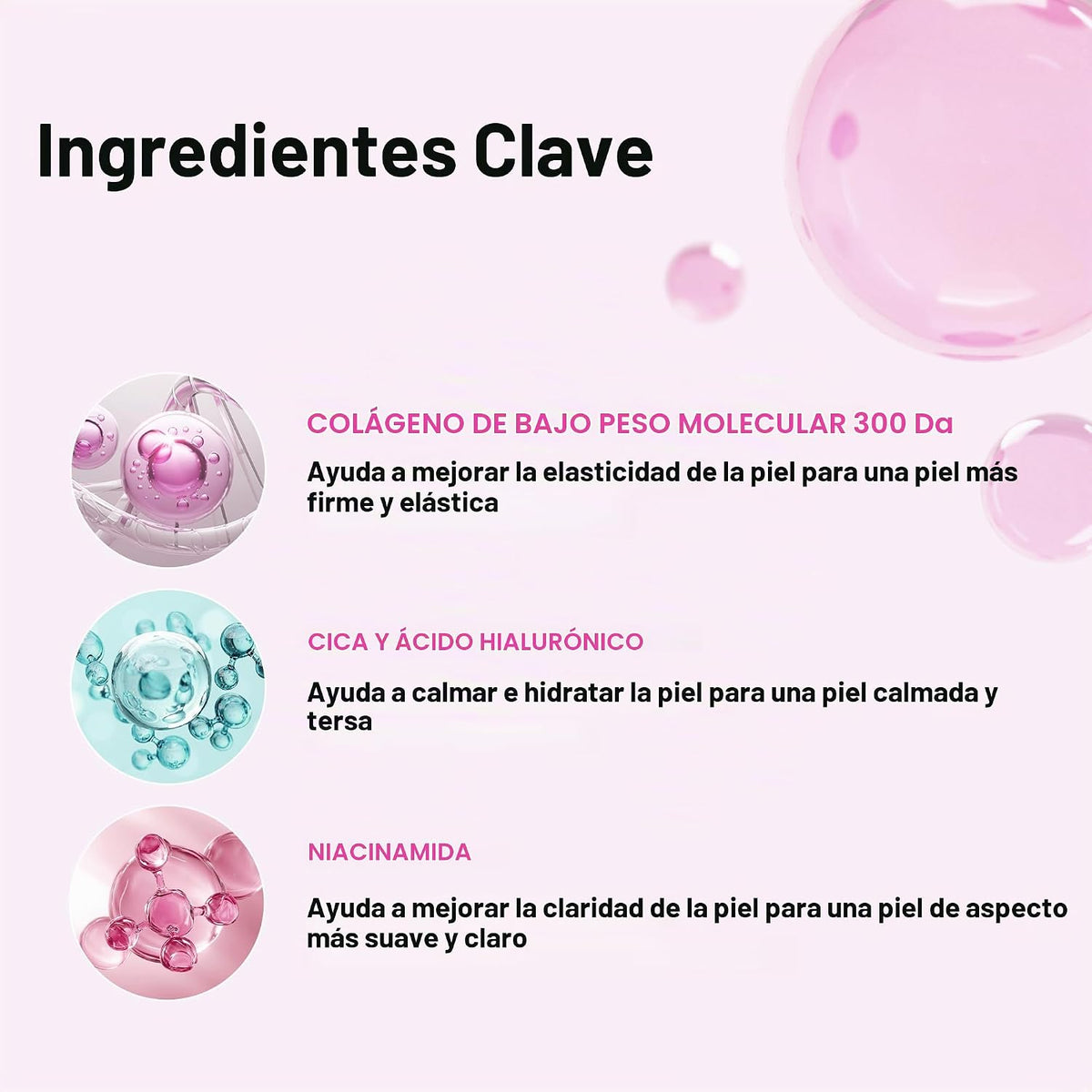 VT COSMETICS CICA Mascarilla diaria de colágeno, 30 mascarillas en...
