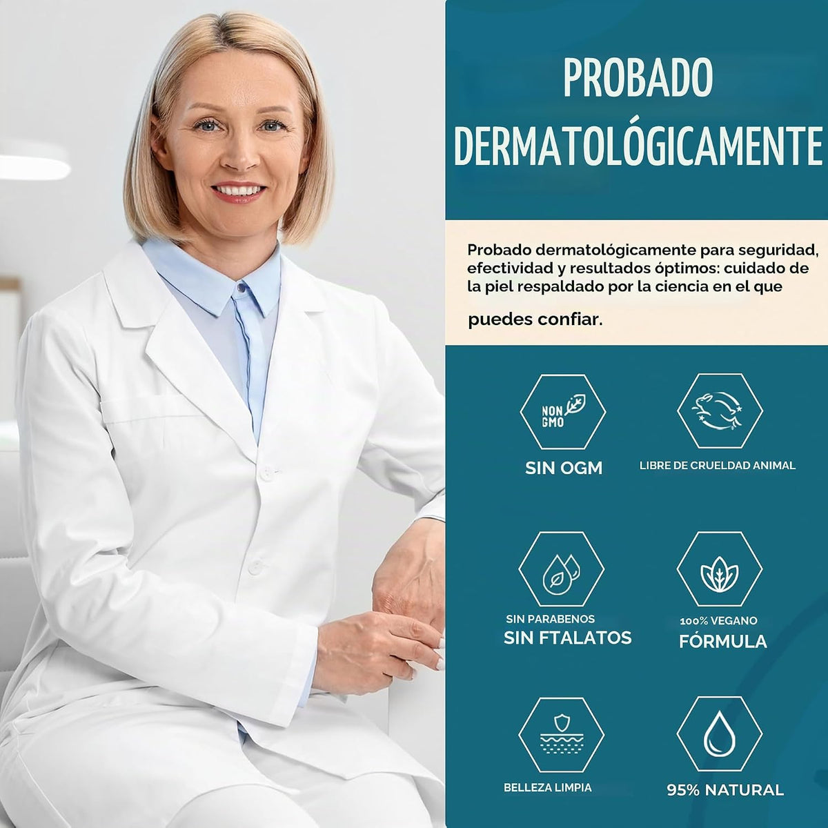 Clear Visage Suero de ácido hialurónico para cara con retinol \u201...