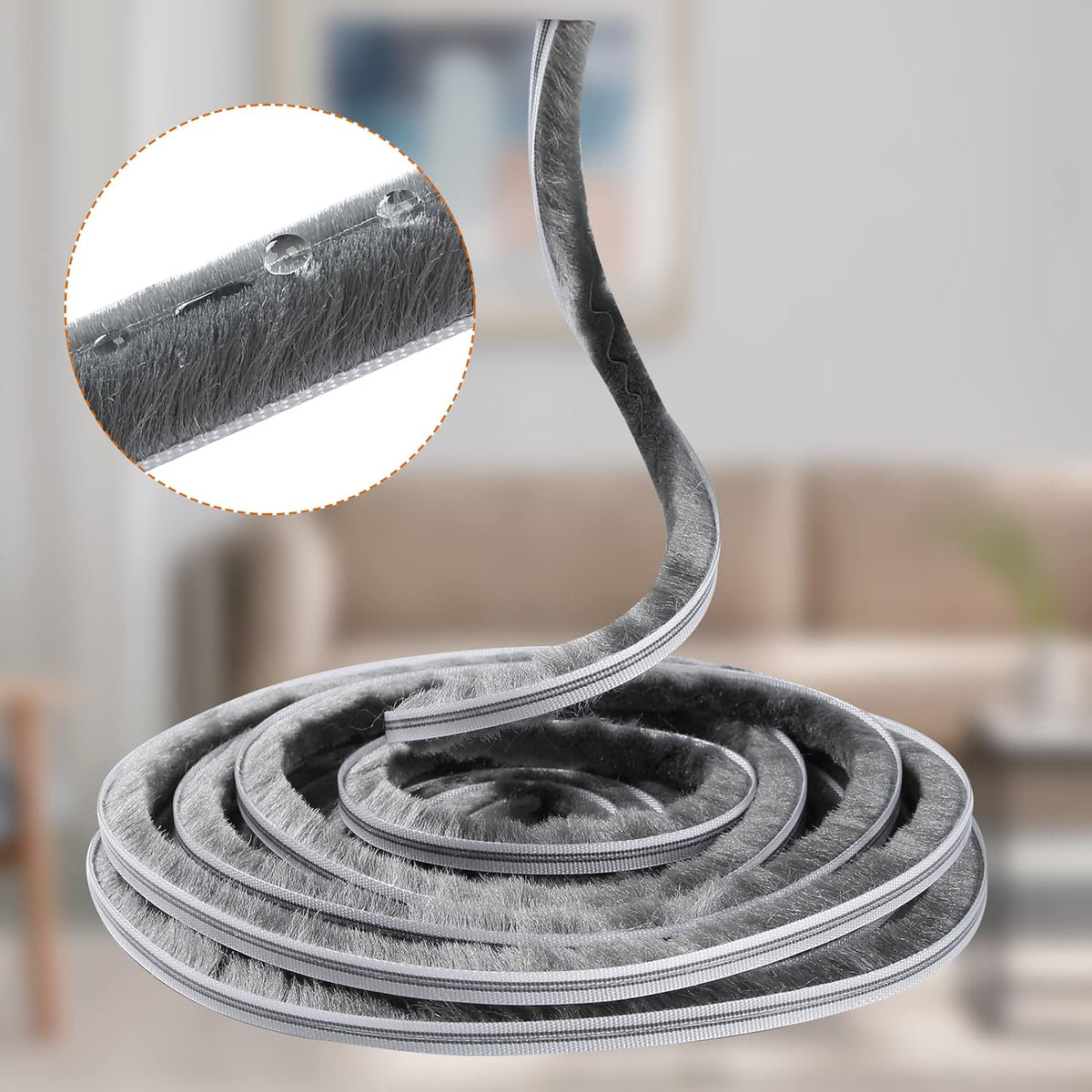hokmly Sello de Puerta para Pelar el Clima - 5m (16ft) Cepillo para...