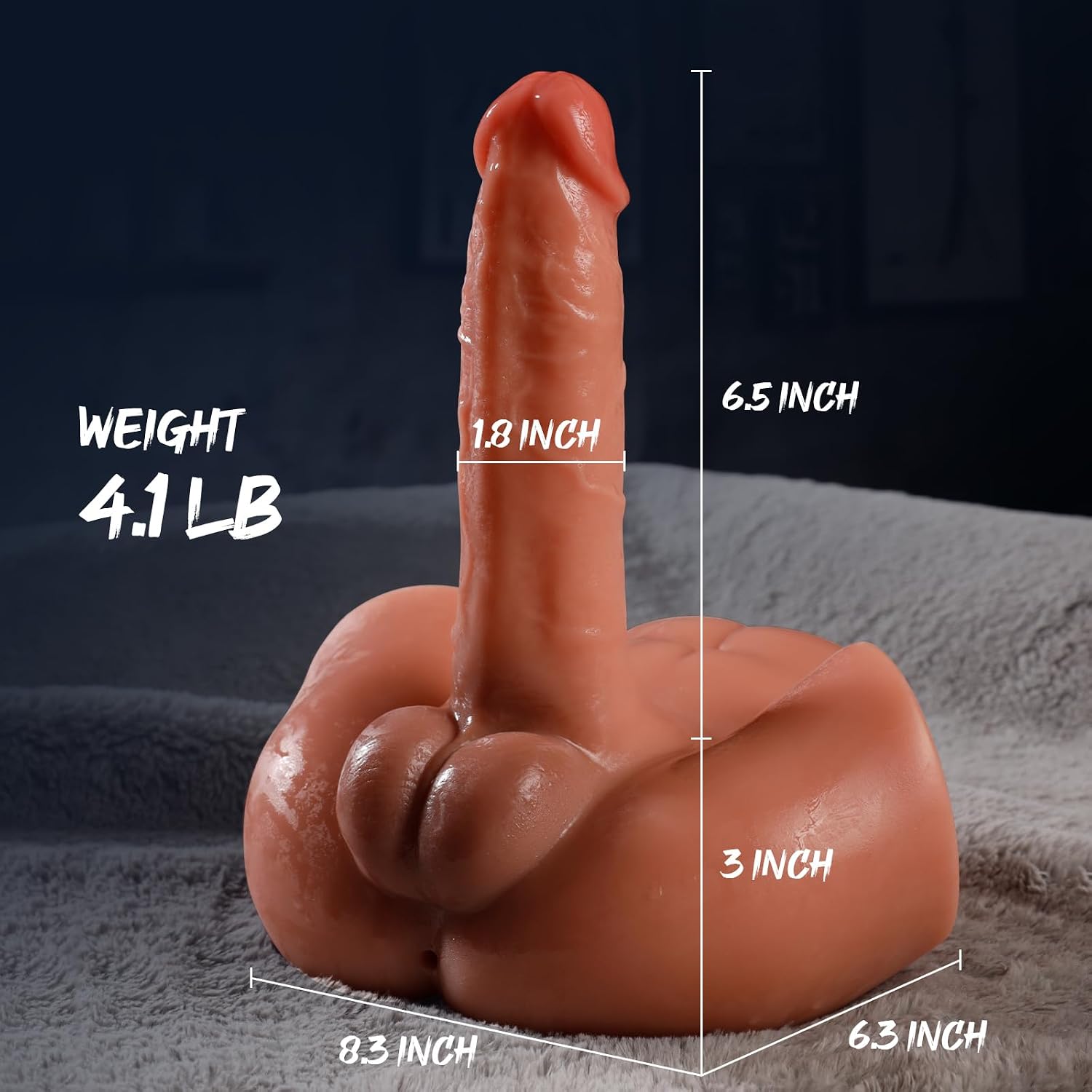Baquick Juguetes sexuales para montar con consolador de empuje, pen...