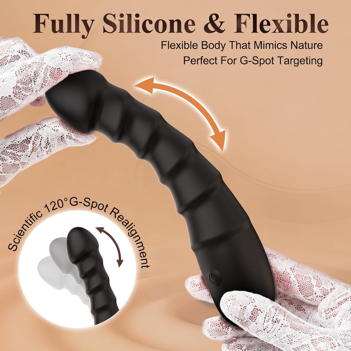 Gakuaat Consolador vibrador de punto G y clítoris para mujeres, jug...