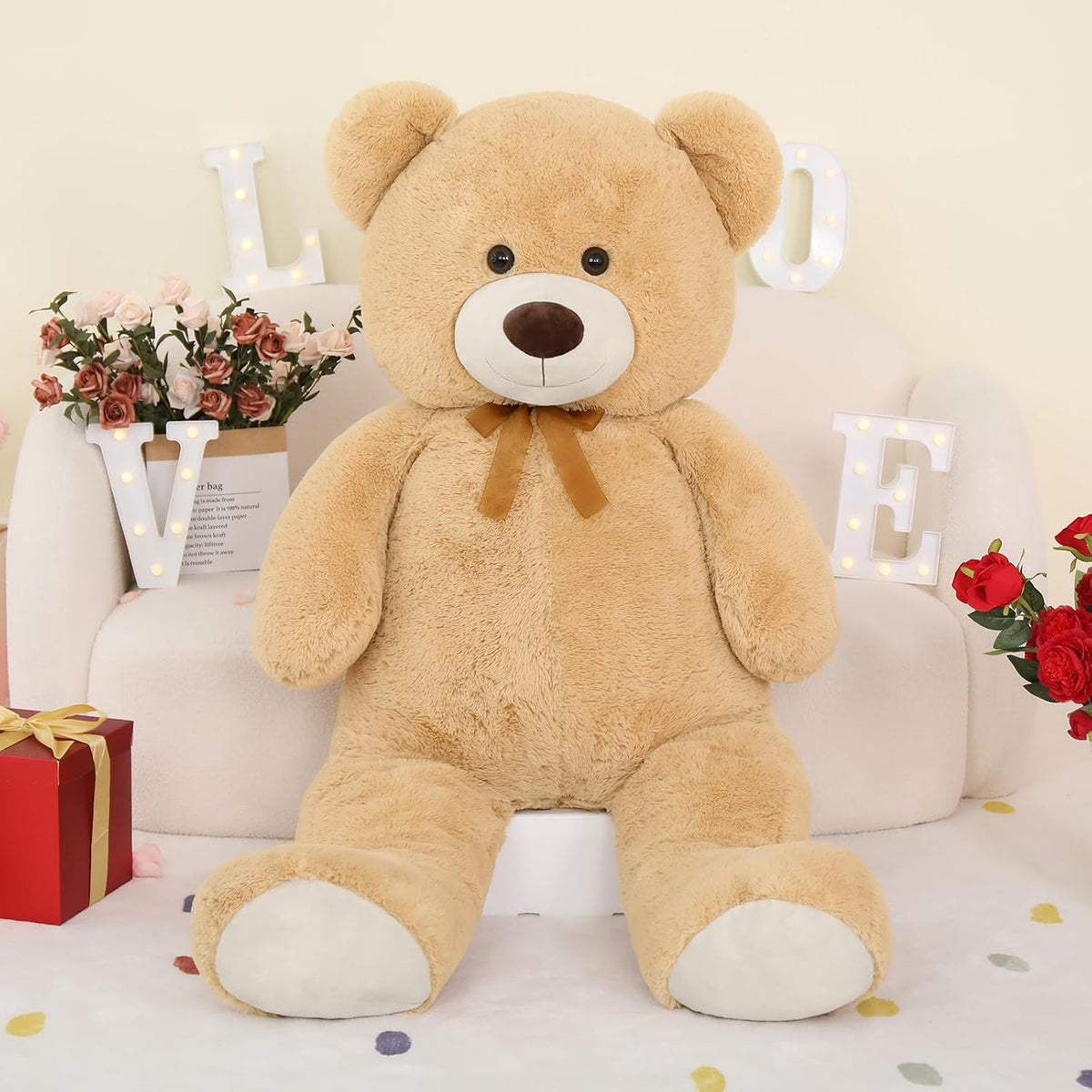 MorisMos Oso de Peluche Gigante Animal de Peluche 4 Pies, 51'&#...