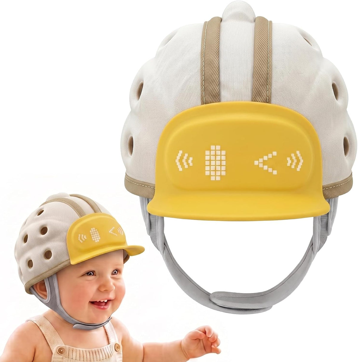 Buoydas Casco protector de cabeza de bebé, protector de cabeza de b...