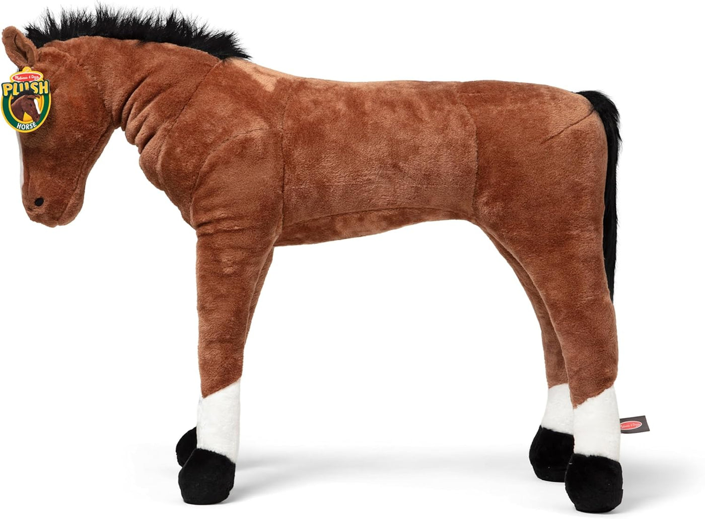 Caballo gigante de peluche Melissa &amp; Doug, peluche realista (ca...