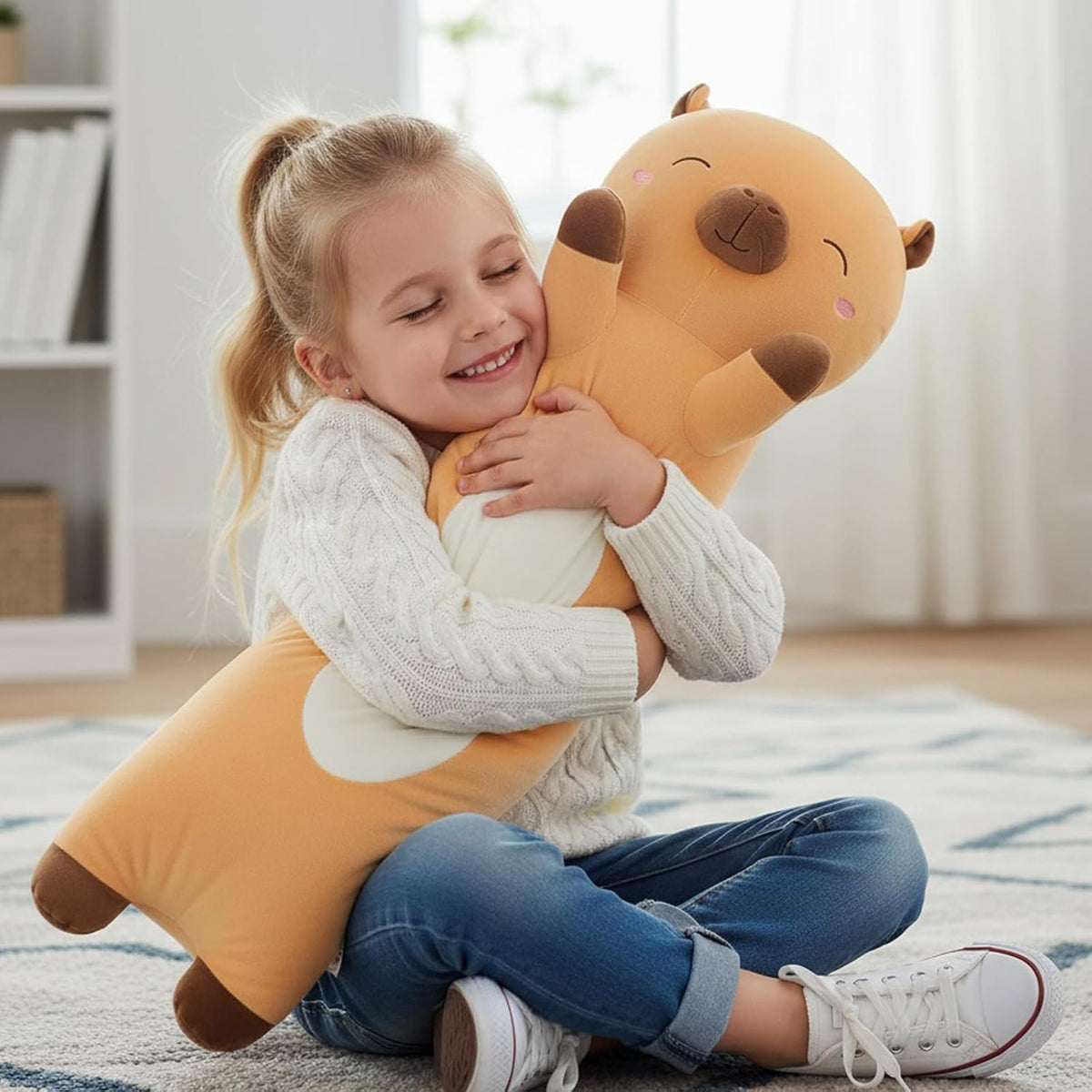 Somao Almohada gigante de felpa Capybara, almohada extra larga de 3...