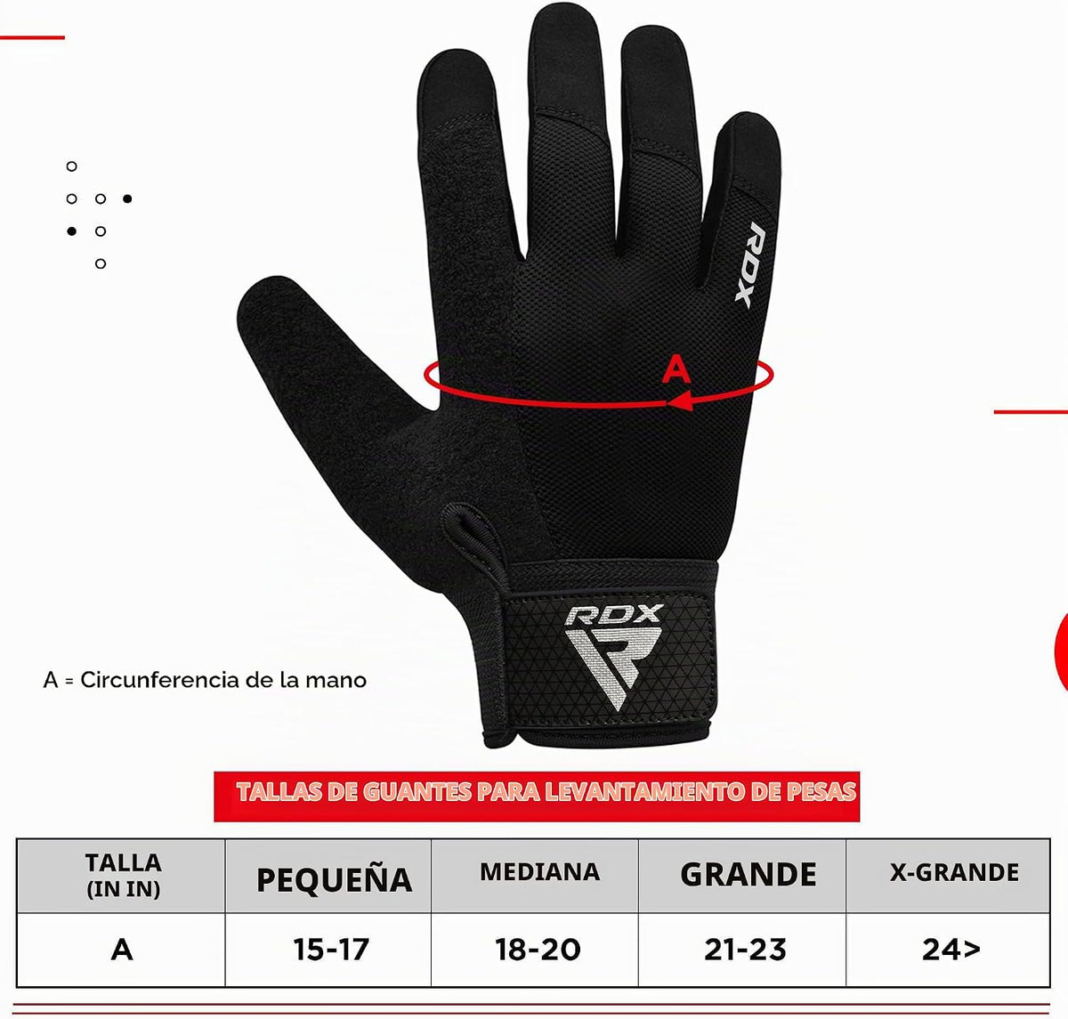 Guantes de levantamiento de pesas RDX para gimnasio, de dedo comple...