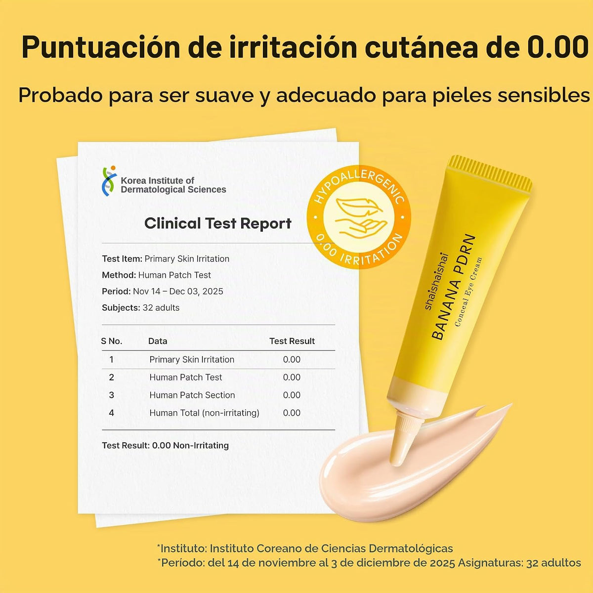 shaishaishai BANANA PDRN Conceal, Hidratante Bajo Los Ojos 0.52 oz...